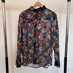 Topman Floral Lace Shirt